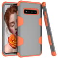 Stilrent Skyddsskal (LEMAN) Rugged Robot - Samsung Galaxy S10E Grå/Orange Grå/Orange