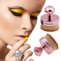 Miniatyrbild 11 av 11: Oval Makeupborste perfekt för Foundation / Löspulver Roséguld