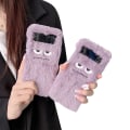 Pikkukuva 3 / 3: Samsung Galaxy Z Flip 3 - Mjukt Skyddande Fluffigt Skal Lila