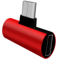 Miniatyrbild 4 av 8: 2-1 Mini Type-C Adapter Laddare Svart