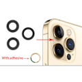 Pikkukuva 7 / 10: 3-PACK iPhone 12 Pro Max Bakre Kamerafälglins Reservdel Transparent/Genomskinlig