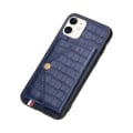 Miniatyrbillede 11 af 11: iPhone 11 - Stilfuldt krokodillecover med kortrum Blå