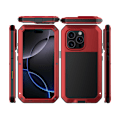 Miniatyrbillede 3 af 11: iPhone 16 Pro Max - Skyddande HEAVY DUTY Aluminium Skal Svart
