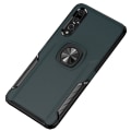 Miniatyrbillede 1 af 11: Huawei P20 - Stilrent Skal med Ringhållare från LEMAN Petrol