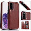 Pikkukuva 1 / 11: Kotelo, jossa on korttitasku - Samsung Galaxy S20 Brun