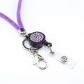 Miniatyrbilde 9 av 9: Elegant Praktiskt Korthållare, Nyckelband Halsband Lila