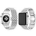 Miniatyrbillede 3 af 8: LEMAN Stållänk för Apple Watch 42mm (3/2/1) Svart