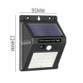 Miniatyrbillede 8 af 11: Effektfull Hållbar Solcells PIR Automatisk Utomhusbelysning 30 LED