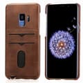 Skal med Kortfack - Samsung Galaxy S9 Mörkbrun Mörkbrun