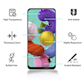 Miniatyrbillede 1 af 11: Galaxy A71 10-PACK Skärmskydd 2.5D Ram 9H 0,3mm HD-Clear Svart
