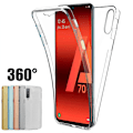 Miniatyrbillede 5 af 11: Heltäckande Skydd | Samsung A70 | 360° TPU Silikonfodral Guld