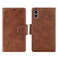 Miniatyrbillede 1 af 11: Elegant Plånboksfodral 2 i 1 - iPhone XR Brun