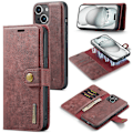 Miniatyrbilde 2 av 11: iPhone 13 Mini Case - Stilrent Plånboksfodral med Retro Läderlook Svart