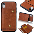 Miniatyrbillede 5 af 11: iPhone XR - Professionellt Retro Skyddsskal med Kortfack Grå Grå