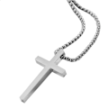 Miniatyrbillede 3 af 8: Stilrent Simpel Design Kors Halsband Svart