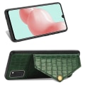Pikkukuva 9 / 11: Samsung Galaxy A41 - Praktiskt Stilrent Skal med Korthållare Brun
