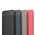 Pikkukuva 4 / 11: Huawei Y6 2018 - Smidigt Litchi-Läder Design Skal Röd Röd