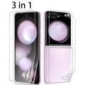 Miniatyrbild 2 av 11: 3-Pack Galaxy Z Flip 5 - 1 Set Hydrogel Skärmskydd Huvudskärm+Baksida