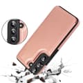 Samsung Galaxy S22 Plus - Elegant Praktiskt Skal med Korthållare Roséguld