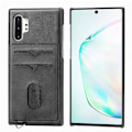 Miniatyrbillede 1 af 11: Samsung Galaxy Note10+ - Professionellt Skal med Kortfack LEMAN Svart