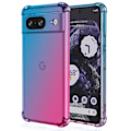 Pikkukuva 1 / 11: Google Pixel 9 - Reptåligt och Transparent Silikon Skal Blå/Rosa