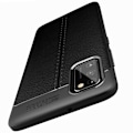 Miniatyrbild 7 av 11: Samsung Galaxy A41 - Stilsäkert Litchi-Läder Design Skal Mörkblå