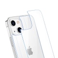 Pikkukuva 7 / 11: 2-PACK 3in1 iPhone 14 Plus Fram- & Baksida Kameralinsskydd 0,3mm Transparent