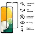 Heltäckande Härdat Glas 2.5D Skärmskydd Galaxy A04s (3-pack) Transparent