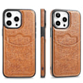 Miniatyrbillede 3 af 11: iPhone 11 Pro Max - Smidigt & Säkert Läderfodral Mörkbrun