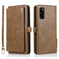 Pikkukuva 5 / 11: Samsung Galaxy S20 - Robust Dubbelfunktion Plånboksfodral Röd