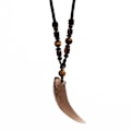 Miniatyrbild 1 av 4: Halsband Obsidian Vargtand Ice Obsidian