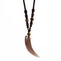 Pikkukuva 3 / 4: Halsband Obsidian Vargtand Glossy Obsidian