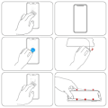 Pikkukuva 8 / 11: iPhone 11 Skärmskydd Standard 9H Screen-Fit HD-Clear Transparent/Genomskinlig