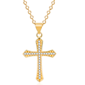 Pikkukuva 1 / 8: Stilsäkert Elegant Kors Halsband Guld