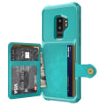 Miniatyrbillede 1 af 8: Samsung Galaxy S9+ - Exklusivt Skyddsskal med Kortfack Grön