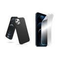 Miniatyrbild 1 av 11: iPhone 13 Pro Max Mattbehandlat Tunt Skal & Hydrogel Skärmskydd Svart