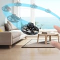 Miniatyrbillede 11 af 11: Flygande Spinner Fidget Toy Drönare LED-Ljus Svart