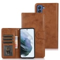 Pikkukuva 1 / 11: Samsung Galaxy S23 FE - Korthållare Plånbok Flipfodral Brun