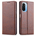 Miniatyrbild 2 av 11: Xiaomi Mi 11i - Stilsäkert Smidigt Plånboksfodral AZNS Brun