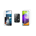 Miniatyrbild 2 av 11: 1 Set Samsung Galaxy A72 Skal + Skärmskydd + Kameralinsskydd Transparent
