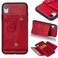 Miniatyrbillede 6 af 11: iPhone XR - Professionellt Retro Skyddsskal med Kortfack Grå Grå