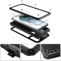Miniatyrbild 4 av 4: Samsung Galaxy S21 Plus - 360-Skyddsskal Aluminium HEAVY DUTY Silver