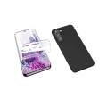 Pikkukuva 3 / 11: Samsung Galaxy S22 Mattbehandlat Tunt Skal & Hydrogel Skärmskydd Svart