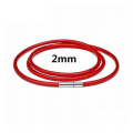 Miniatyrbilde 7 av 10: Elegant PU-Läder Halsband i Minimalistisk Design Röd