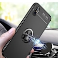 Pikkukuva 6 / 11: Stilsäkert Skal med Ringhållare - iPhone XS MAX Svart/Blå