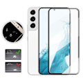 Miniatyrbillede 10 af 11: Heltäckande Härdat Glas 2.5D Skärmskydd Galaxy S23 Plus (2-pack) Transparent