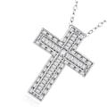Miniatyrbillede 1 af 6: Stilsäkert Kors Halsband Silver
