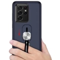 Miniatyrbilde 7 av 7: Samsung Galaxy S21 Ultra - Genomtänkt Skyddsskal med Hållare Svart
