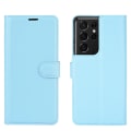 Pikkukuva 8 / 11: Samsung Galaxy S21 Ultra - Skyddande Stilrent Plånboksfodral Ljusrosa