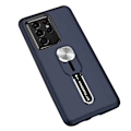 Pikkukuva 1 / 7: Samsung Galaxy S21 Ultra - Genomtänkt Skyddsskal med Hållare Blå